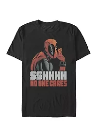 Big & Tall Deadpool No One Cares Short Sleeve Graphic T-Shirt
