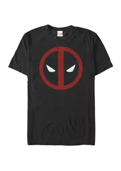 Big & Tall Deadpool Mask Classic Big Face Short Sleeve Graphic T-Shirt