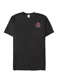Big & Tall Deadpool Cute Pocket Buddy Short Sleeve Graphic T-Shirt