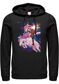 Taco Unicorn Graphic Fleece Hoodie