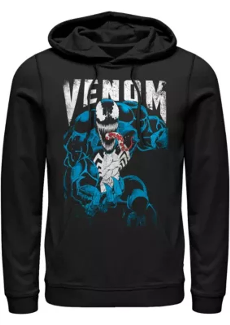 Venom Grunge Graphic Fleece Hoodie