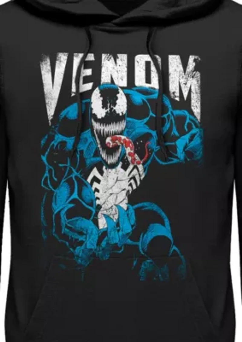 Venom Grunge Graphic Fleece Hoodie