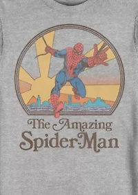 Amazing Spiderman 70s Graphic Crew Fleece Sweatshirt