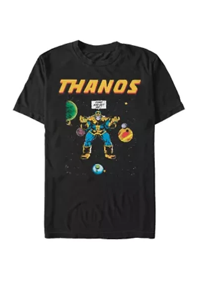 Big & Tall Thanos In Space Short Sleeve Graphic T-Shirt