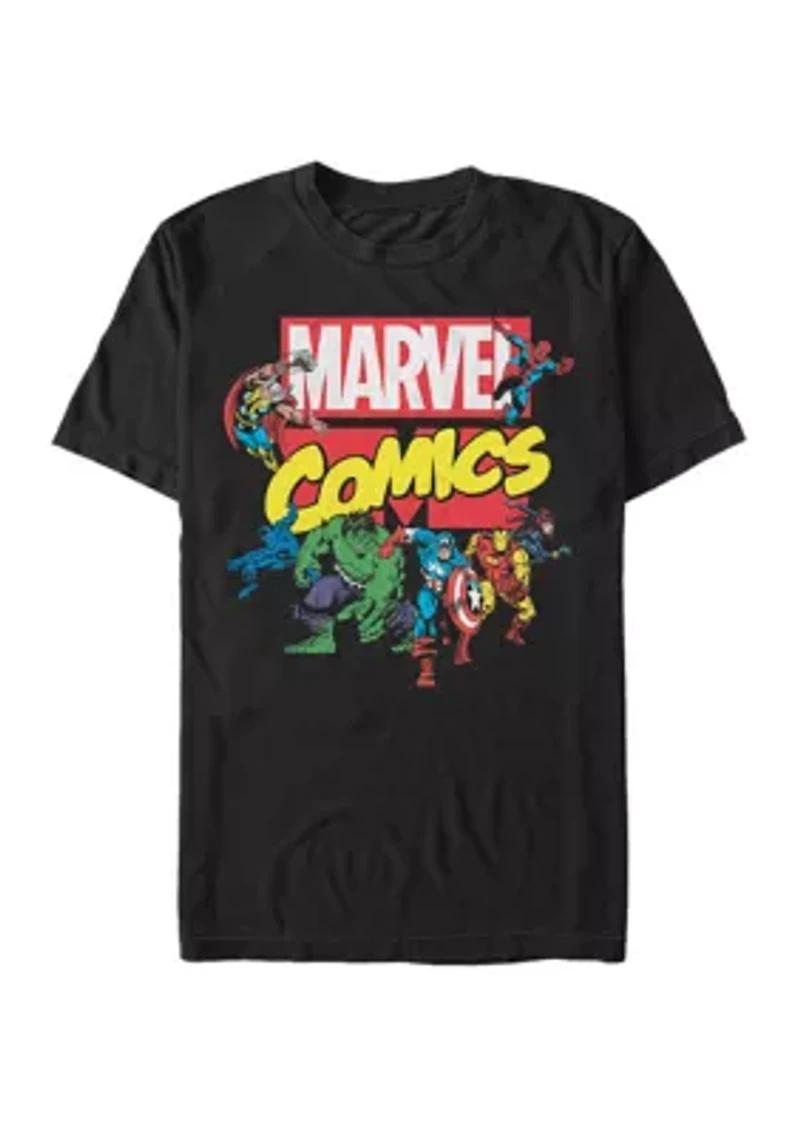 Big & Tall Classic Comics Super Group Short Sleeve Graphic T-Shirt