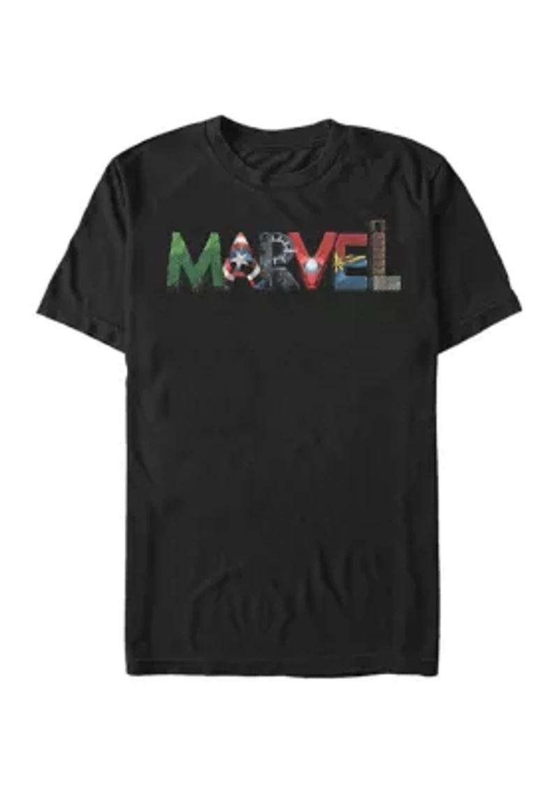 Big & Tall Marvel™ Fan Letters Graphic Short Sleeve T-Shirt
