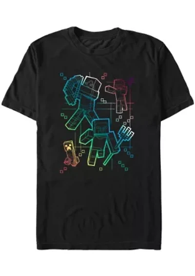 Gradient Lines Graphic T-Shirt