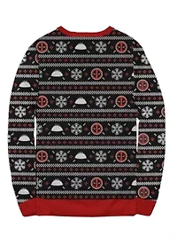 Deadpool Holidays Graphic Long Sleeve Sweater