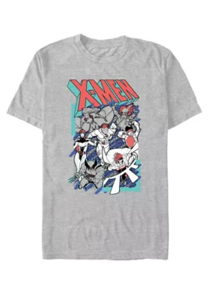X-Men 90s Scribble Graphic T-Shirt