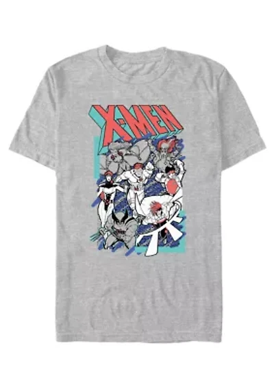 X-Men 90s Scribble Graphic T-Shirt
