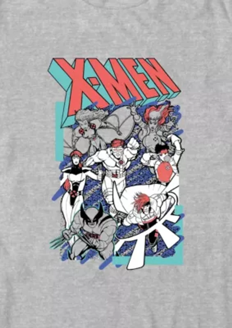X-Men 90s Scribble Graphic T-Shirt