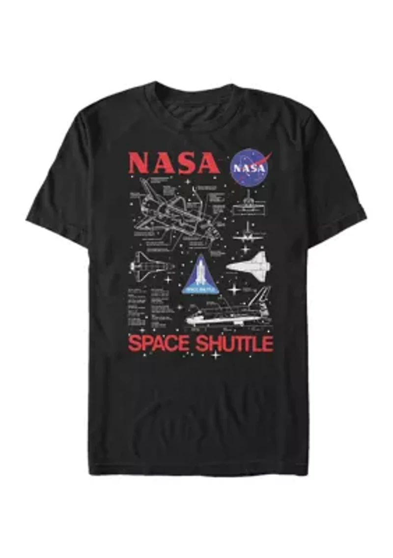 Big & Tall NASA Shuttle Ride Graphic Short Sleeve T-Shirt