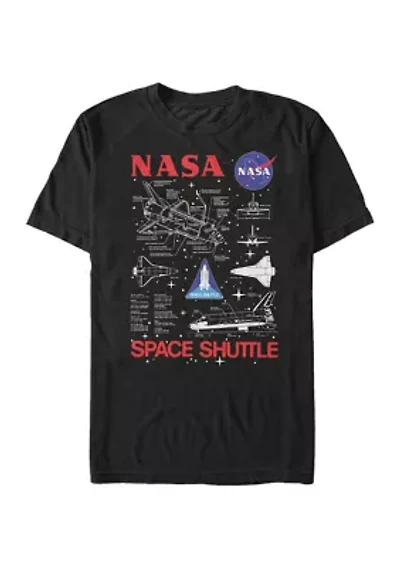 Big & Tall NASA Shuttle Ride Graphic Short Sleeve T-Shirt