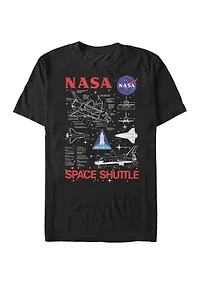 Big & Tall NASA Shuttle Ride Graphic Short Sleeve T-Shirt