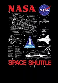 Big & Tall NASA Shuttle Ride Graphic Short Sleeve T-Shirt
