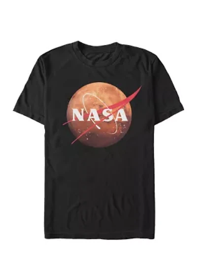 Big & Tall NASA Mars Logo Graphic Short Sleeve T-Shirt