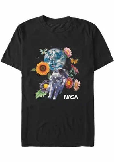 Space Floral Graphic T-Shirt