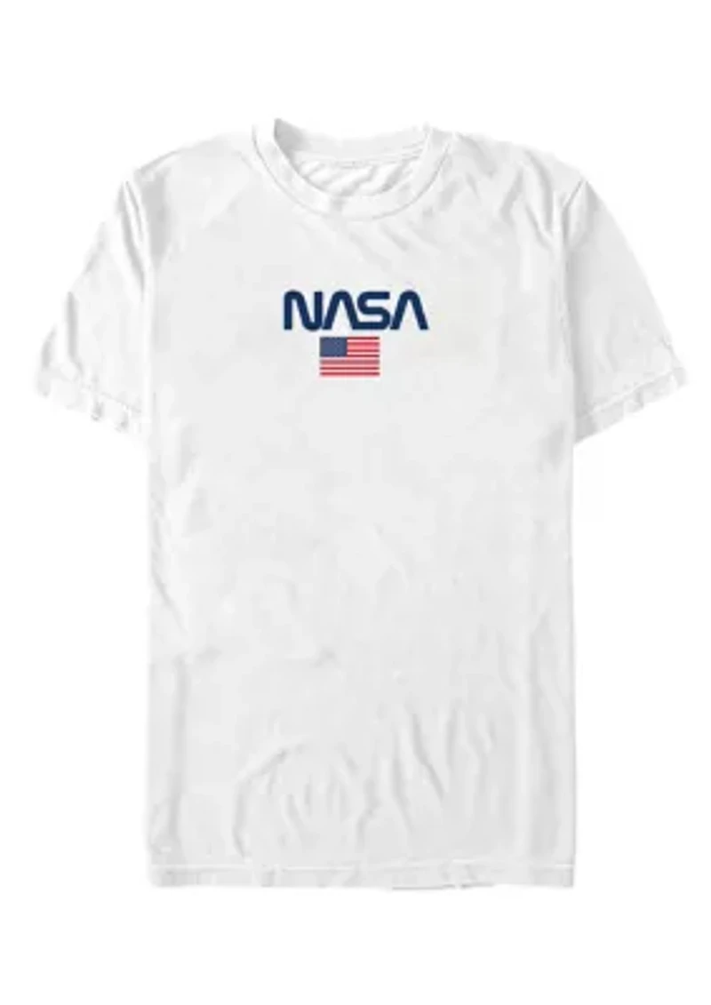NASA Logo Flag Graphic T-Shirt