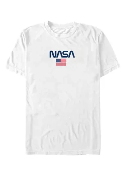 NASA Logo Flag Graphic T-Shirt