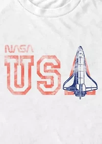 NASA USA Rocket Graphic T-Shirt