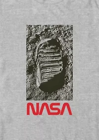 NASA Footprint Graphic T-Shirt