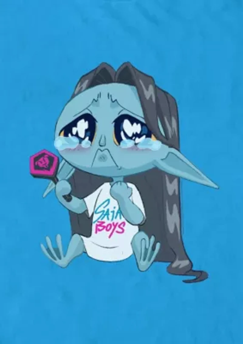 Chibi Cryiing Demon Graphic T-Shirt