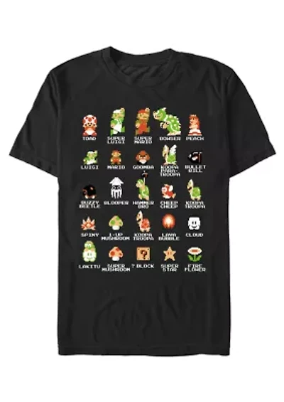 Pixel Cast Graphic T-Shirt