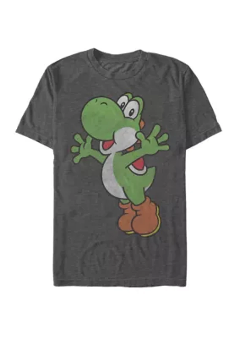 Big & Tall Yoshi Jump Short Sleeve Graphic T-Shirt