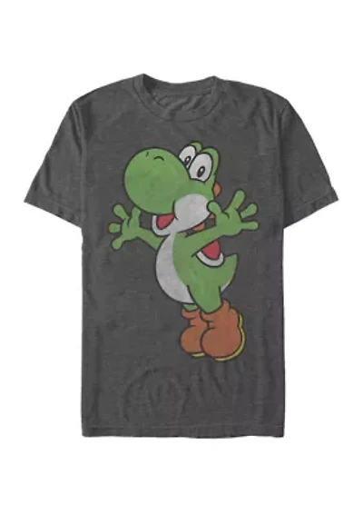 Big & Tall Yoshi Jump Short Sleeve Graphic T-Shirt