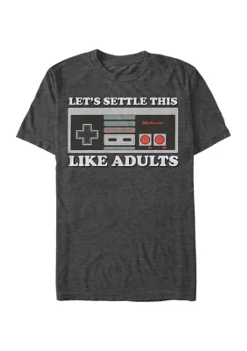Big & Tall Nintendo® Like Adults Graphic Short Sleeve T-Shirt