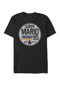 Big & Tall Super Mario Here We Go '85 Retro Short Sleeve Graphic T-Shirt