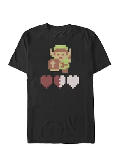 Big & Tall Zelda Link Lives Short Sleeve Graphic T-Shirt