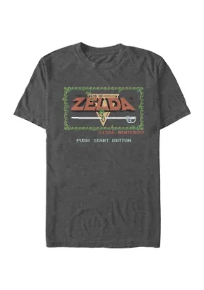 Big & Tall Nintendo Pixelated Graphic Short Sleeve T-Shirt