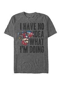 Big & Tall Mario Kart No Idea What I'm Doing Short Sleeve Graphic T-Shirt