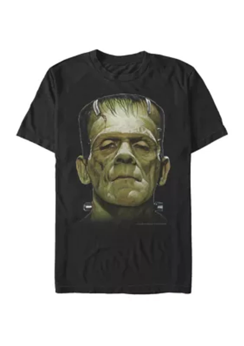 Big & Tall Frankenstein Big Face Short Sleeve Graphic T-Shirt