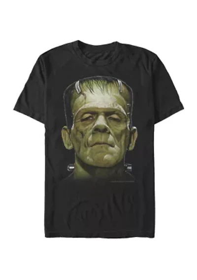 Big & Tall Frankenstein Big Face Short Sleeve Graphic T-Shirt