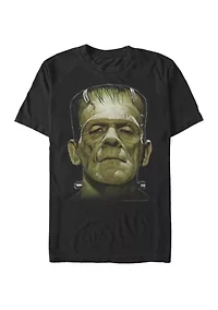 Big & Tall Frankenstein Big Face Short Sleeve Graphic T-Shirt