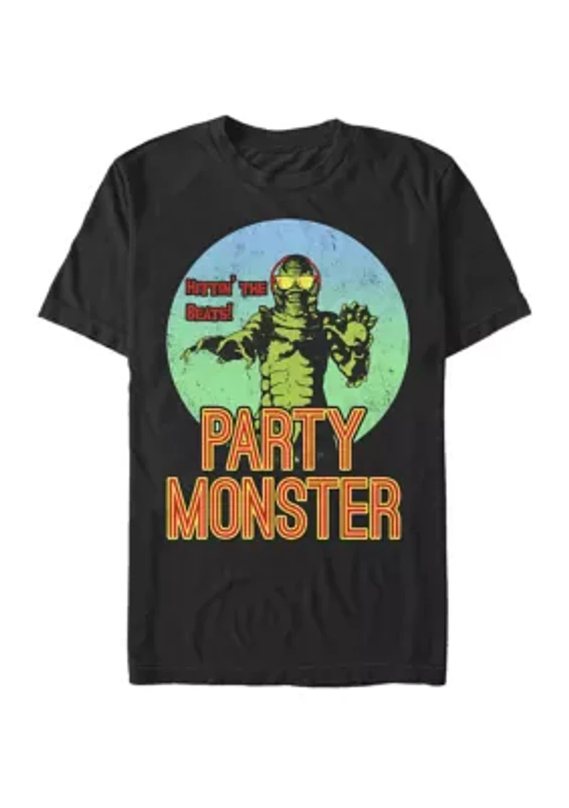 Big & Tall Creature From The Black Lagoon Party Monster Short Sleeve Graphic T-Shirt