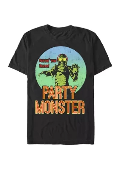 Big & Tall Creature From The Black Lagoon Party Monster Short Sleeve Graphic T-Shirt