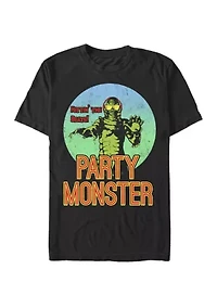 Big & Tall Creature From The Black Lagoon Party Monster Short Sleeve Graphic T-Shirt
