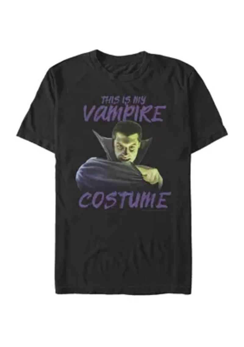 Big & Tall Vampire Dracula Halloween Costume Short Sleeve Graphic T-Shirt