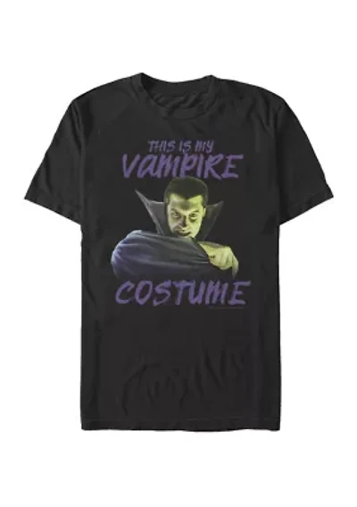 Big & Tall Vampire Dracula Halloween Costume Short Sleeve Graphic T-Shirt