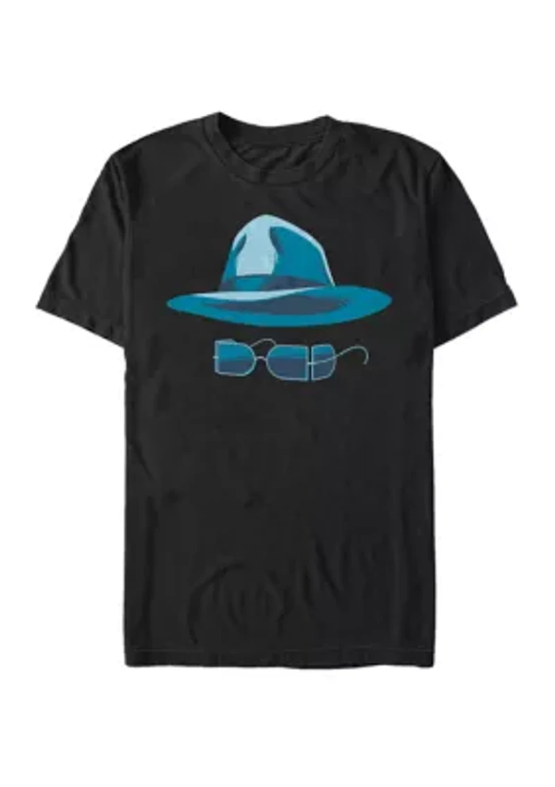 Big & Tall Invisible Man Hat And Glasses Face Short Sleeve Graphic T-Shirt