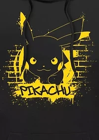 Pikachu Graffiti Graphic Fleece Hoodie