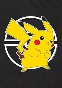 Gold Pokeball Pikachu Graphic T-Shirt
