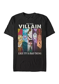 Big & Tall Disney® Villains Like Bad Graphic Short Sleeve T-Shirt