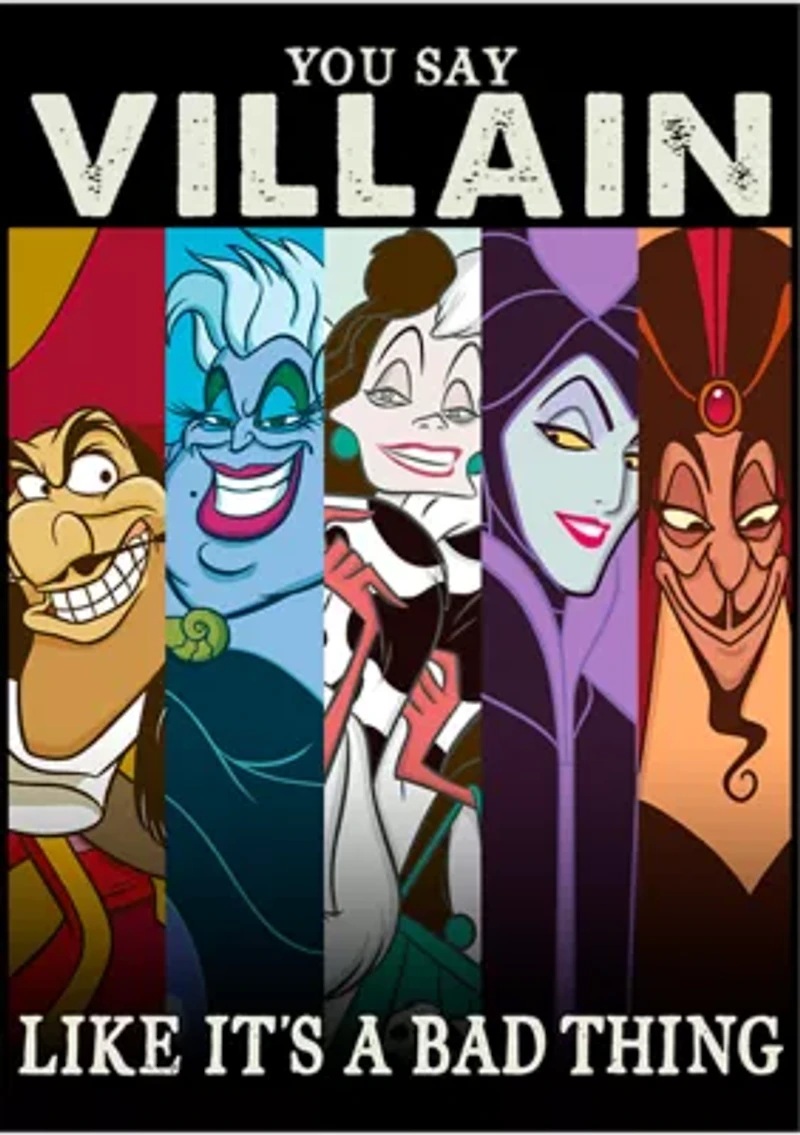 Big & Tall Disney® Villains Like Bad Graphic Short Sleeve T-Shirt