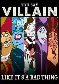 Big & Tall Disney® Villains Like Bad Graphic Short Sleeve T-Shirt