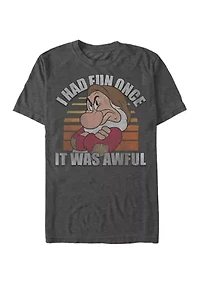 Big & Tall Disney® Princess No Fun Graphic Short Sleeve T-Shirt