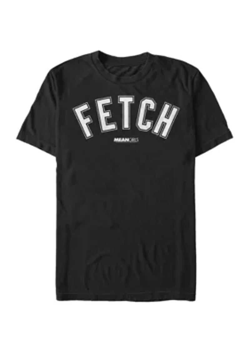 Big & Tall Collegiate Fetch Text Short Sleeve Graphic T-Shirt